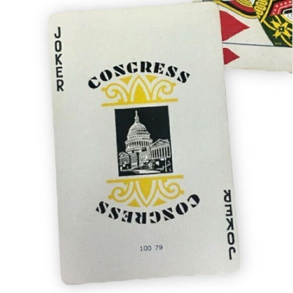 Congress Boxed Bridge Set Vintage Bridge Score Pad Book Bicycle Card Tray Bundle - Picture 12 of 16